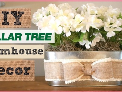 DIY Dollar Tree Farmhouse Decor | Easy Farmhouse Flower Arrangement