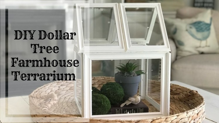 DIY Dollar Tree Farmhouse Terrarium