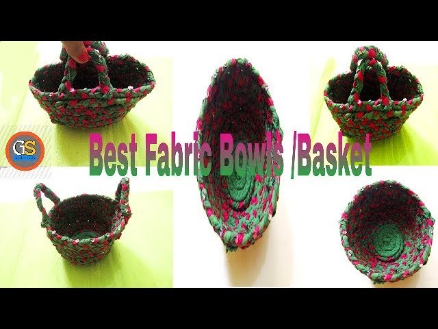 Diy Fabric Basket - Make Bag With Cloth