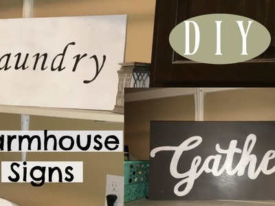 DIY Farmhouse Wood Sign | "Easy Hack" when you don't have stencils!