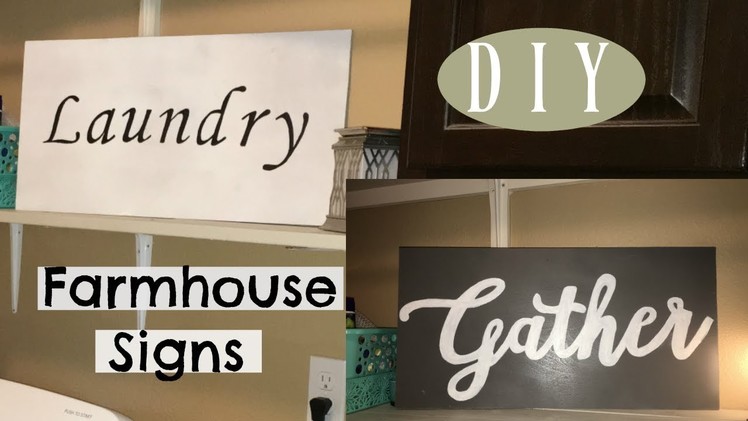 DIY Farmhouse Wood Sign | "Easy Hack" when you don't have stencils!