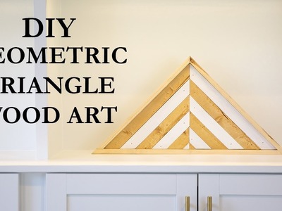 DIY Geometric Triangle Wood Art