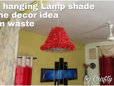 Diy|| how to make lamp shade|| best home decor idea from waste