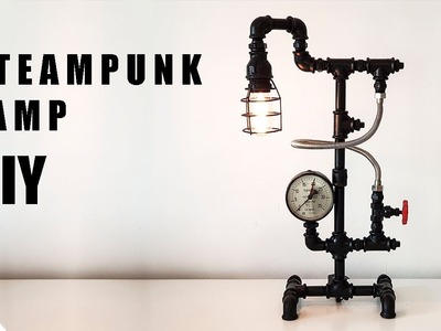 DIY Industrial Black Pipe Lamp With Touch Switch
