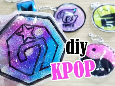 DIY KPOP Liquid Keychains | BTS | GOT7 | BLACKPINK |  BIGBANG | cara membuat kpop keychains