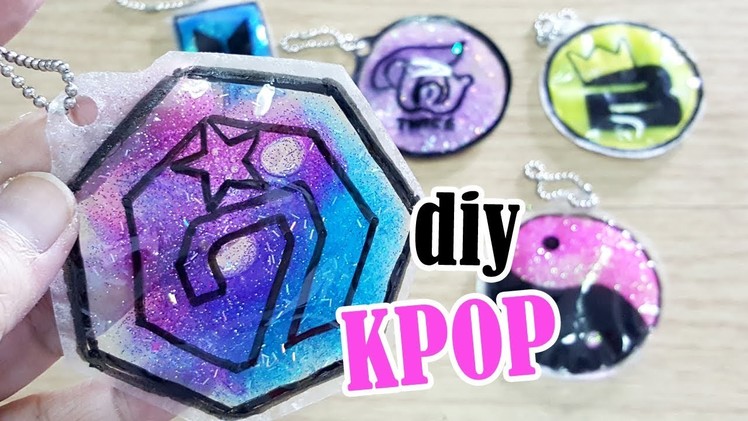 DIY KPOP Liquid Keychains | BTS | GOT7 | BLACKPINK |  BIGBANG | cara membuat kpop keychains