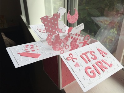DIY Pop up Box Card | Card in a Box | Handmade | Baby Shower card