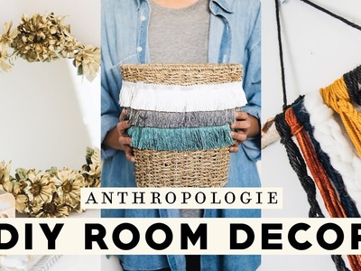 DIY ROOM DECOR! AFFORDABLE ANTHROPOLOGIE INSPIRED DECORATIONS 2018 | Nastazsa