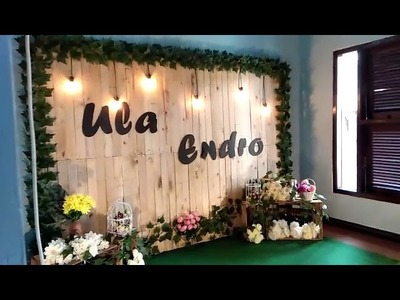 DIY Simple Decoration for engagement Ula and Endro 21.03.2018 By LF Project????