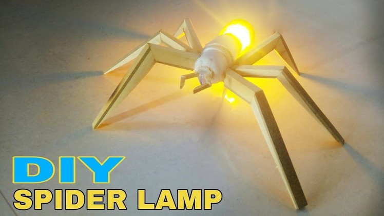 Diy Spider Lamp || Home decoration ideas