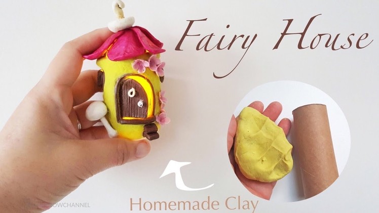 DIY Spring Fairy House - Works with Homemade Clay and Toilet Roll Tube