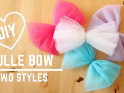 DIY Tulle Bow | 2 Styles