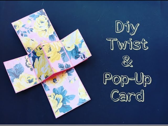 Diy Twist & Pop Up Card for Scrapbook | Diy Twist & Pop Up Card | Pop Up Card