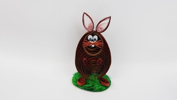 Easter decoration Easter bunny DIY papercraft quilling Osterhase