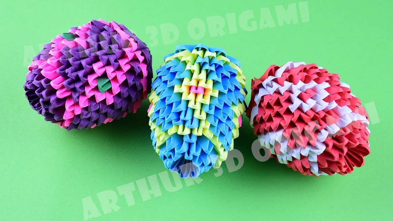 Easter egg hunt ♡ 3D Origami ♡ DIY How to make an Easter egg