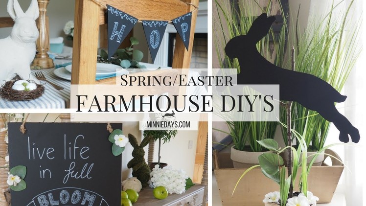 Farmhouse Style | 3 Easy Spring.Easter DIY's | Budget Friendly