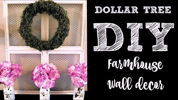 FARMHOUSE WALL DECOR | DOLLAR TREE DIY