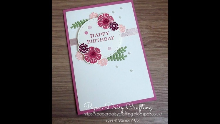 Handmade card tutorial using Beautiful Bouquet from Stampin' Up!