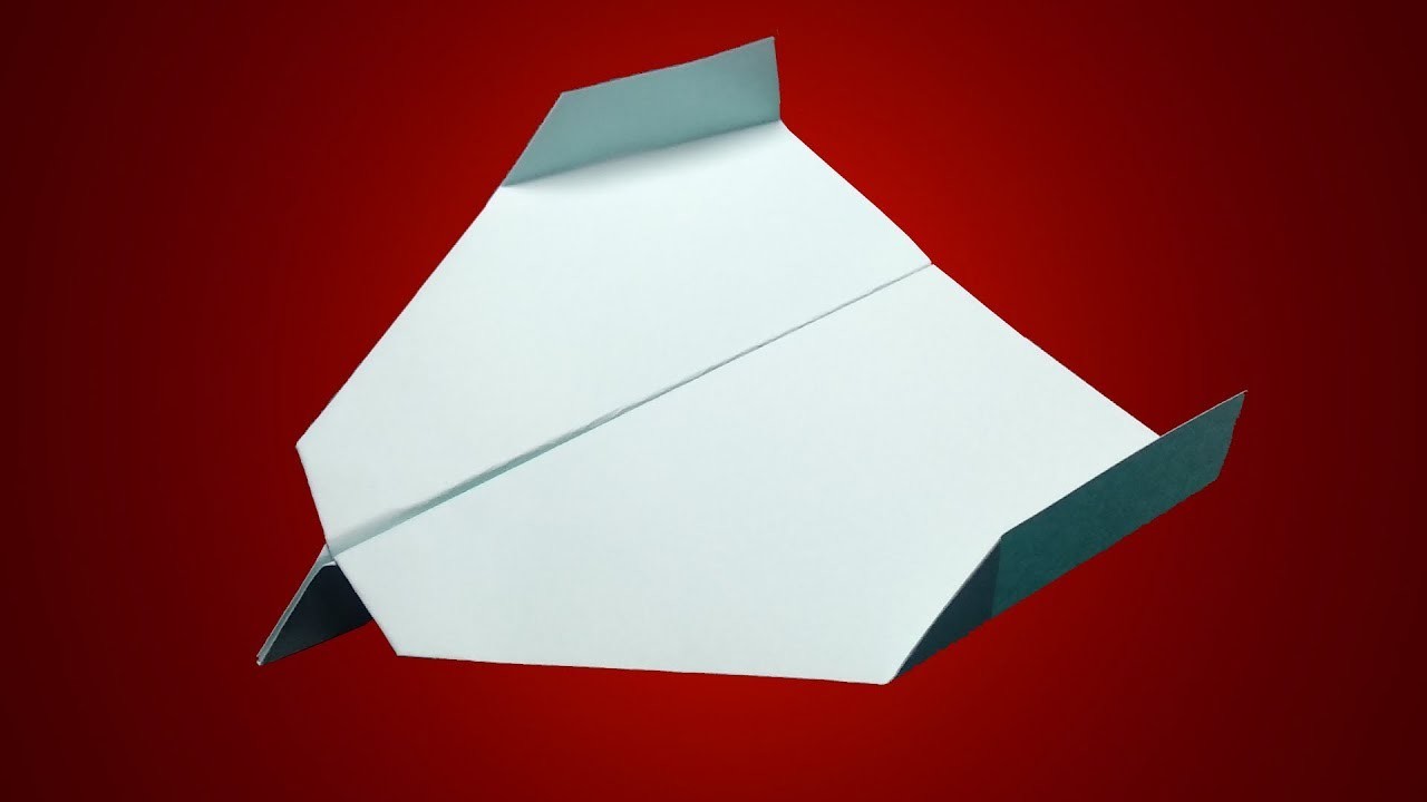 How to make a boomerang paper airplane that comes back to you