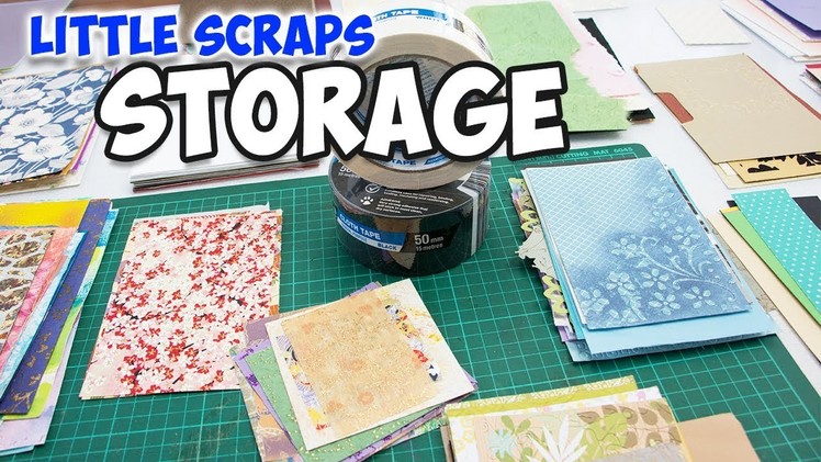 How to store cardstock paper scraps