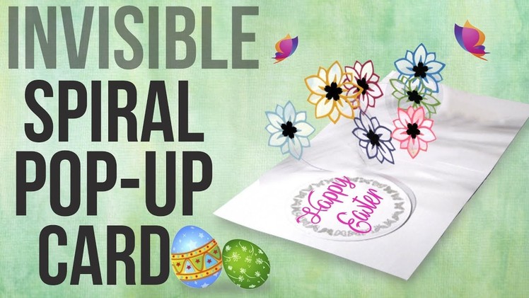 Invisible Spiral Card - EASY Pop Up Card DIY