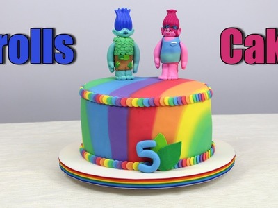 Rainbow Trolls Cake