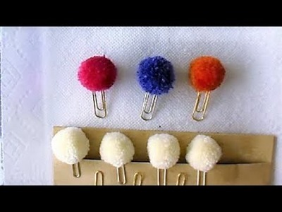 Recoloring.Dyeing Pom paper clips