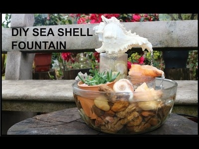 Seashell fountain- DIY water fountain at home