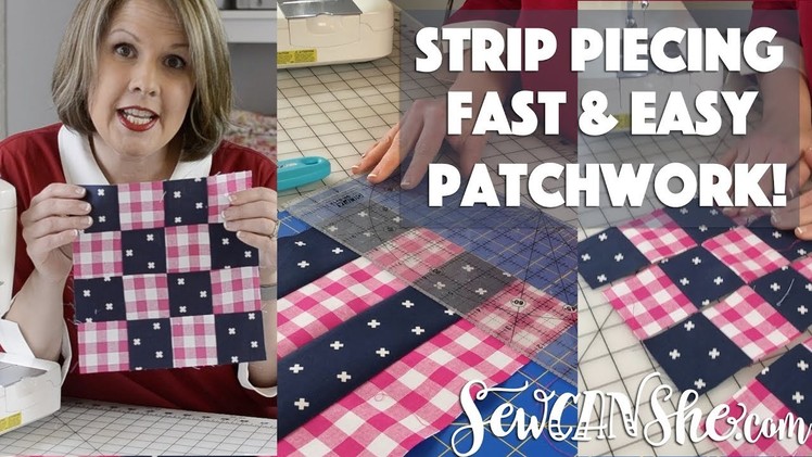 Sewing Patchwork Blocks with Strip Piecing