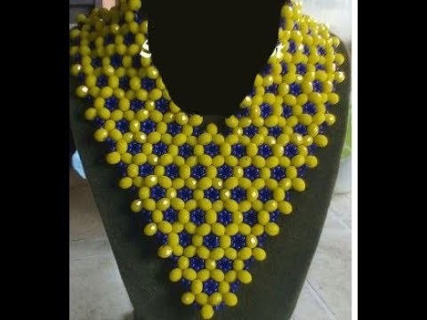The tutorial on how to make this beautiful beaded jewelry of yellow