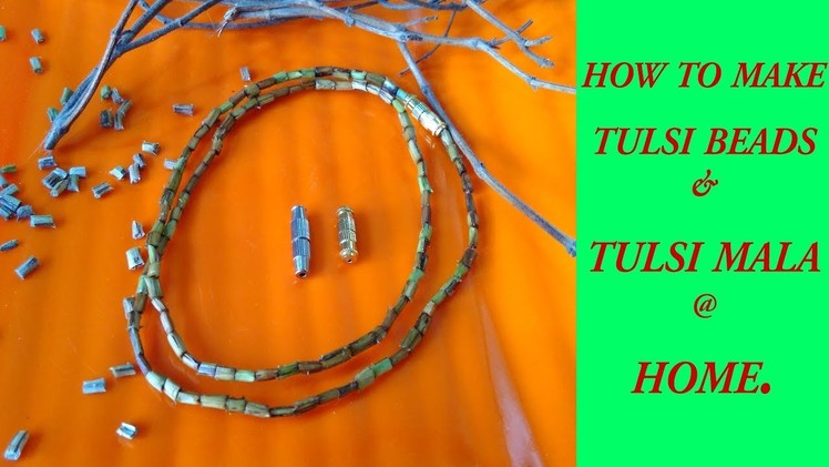 Tulsi ki mala | tulsi ke beads | तुलसी की माला घर पर कैसे बनाये | DIY | Basil beads mala | Tulasee.