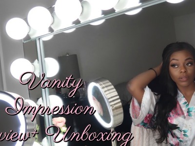 Vanity Impressions HOLLYWOOD REFLECTION MIRROR + DIY IKEA DESK ⎜UNBOXING AND REVIEW