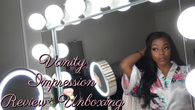 Vanity Impressions HOLLYWOOD REFLECTION MIRROR + DIY IKEA DESK ⎜UNBOXING AND REVIEW