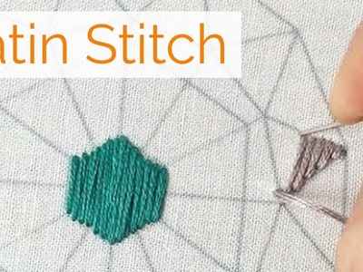30-Second Embroidery: How to Satin Stitch