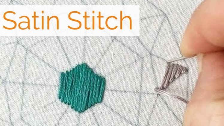30-Second Embroidery: How to Satin Stitch