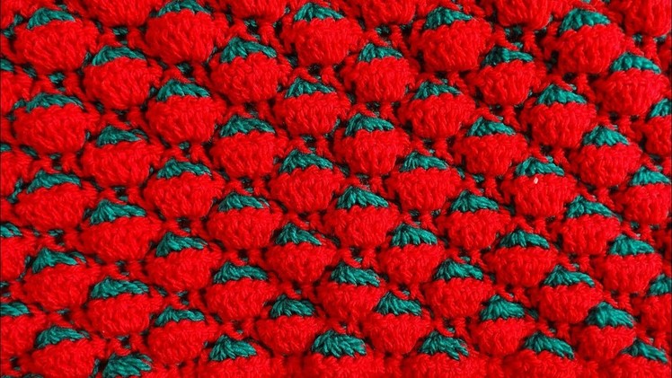 Berry Crochet Stitch - Right Handed Crochet Tutorial