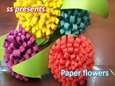 Best out of the waste.How to make Paper flowers.Orgami flowers flowers for room decoration