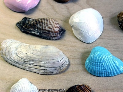 Come decorare le conchiglie, How to decorate shells
