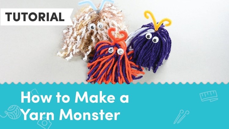 Crafts for Kids: How to Make a Yarn Monster