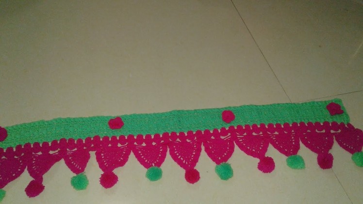 Crochet  door  Toran design  -10  how to make it  Part - 2 ! Omi khatoon!