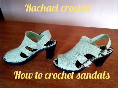 Crochet tutorial (how to crochet sandals).