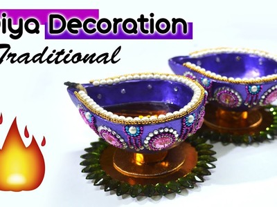 Diwali Special????⚡ | How to decorate traditional Diya At home | Diwali Decoration
