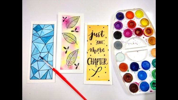 DIY: Bookmarks & Watercolor Techniques for Beginners | Watercolor DIY | How To Make Bookmarks