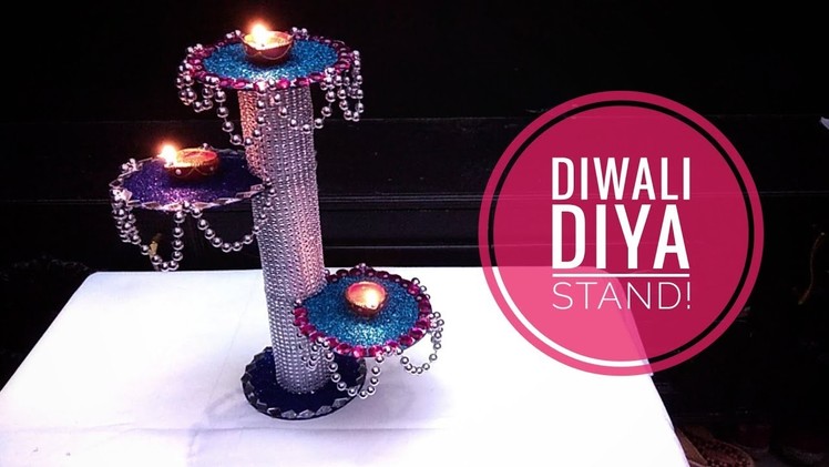 DIY Diwali Home Decoration Ideas : How to Make Diwali Diya Stand From Cardboard |SIMPLICITY