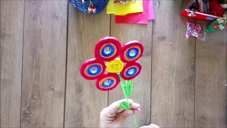 DIY How to make a decorative eye flower tutorial