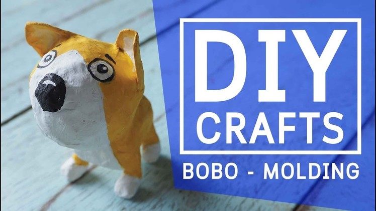 DIY How to make a paper mache dog clown cartoon - crafts step by step