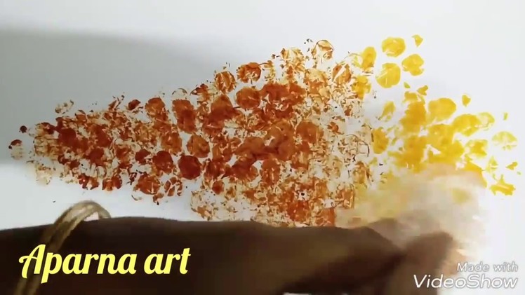 DIY, How to paint Ice cream cone with Bubble wrap, Art and craft