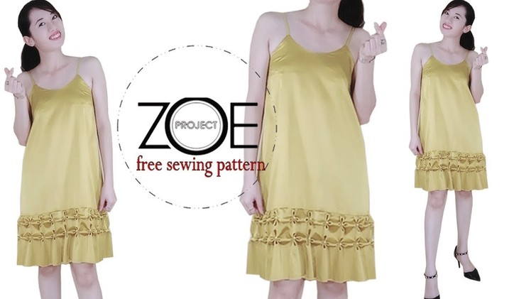 DIY how to sewing slip dress ????| Zoe DIY