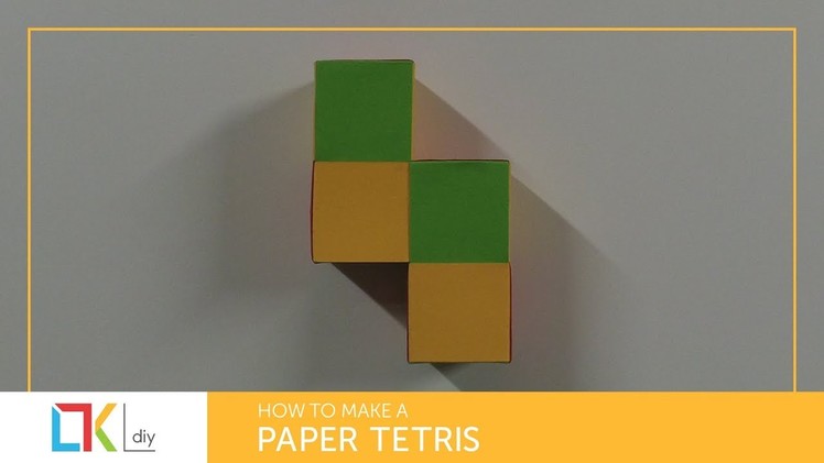 DIY Paper crafts #9 - How to make a paper tetris I