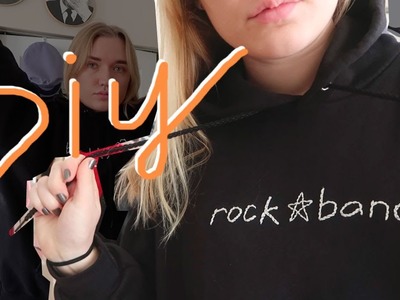 DIY TEXT HOODIE (embroidered)
